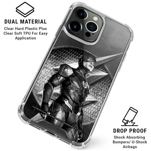 The Justice League (2017) Flash Poster iPhone 16 Pro Clear Case