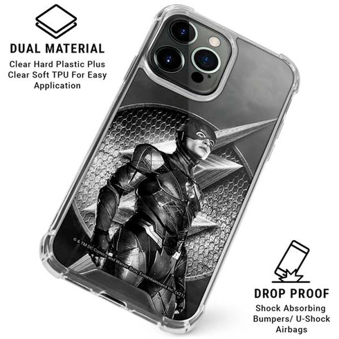 The Justice League (2017) Flash Poster iPhone 16 Pro Max Clear Case