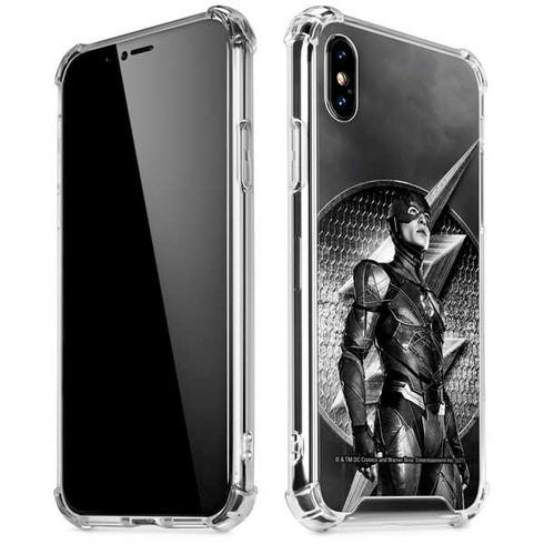 The Justice League (2017) Flash Poster iPhone X/XS Clear Case