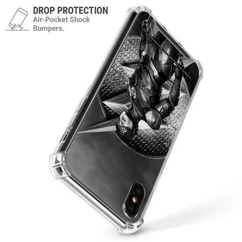 The Justice League (2017) Flash Poster iPhone X/XS Clear Case