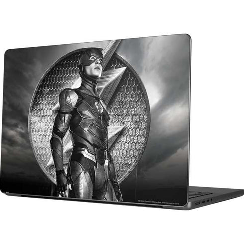 The Justice League (2017) Flash Poster Apple MacBook Pro 14-inch Skin