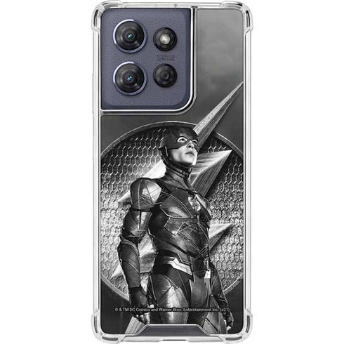 The Justice League (2017) Flash Poster Moto G 5G (2025) Clear Case