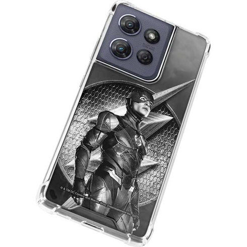 The Justice League (2017) Flash Poster Moto G Stylus 5G (2025) Clear Case