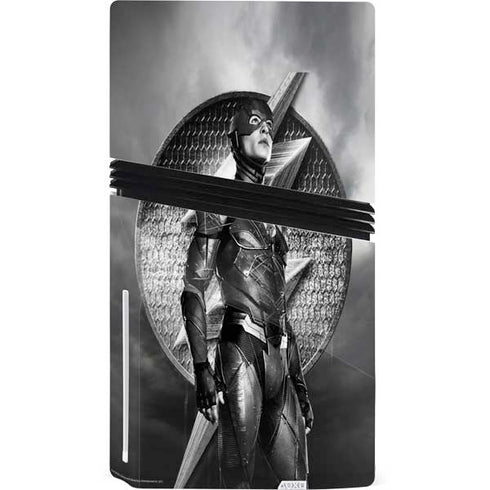 The Justice League (2017) Flash Poster PS5 Pro Disk Console Skin