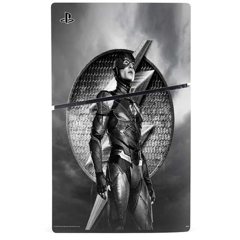 The Justice League (2017) Flash Poster PS5 Slim Digital Edition Console Skin