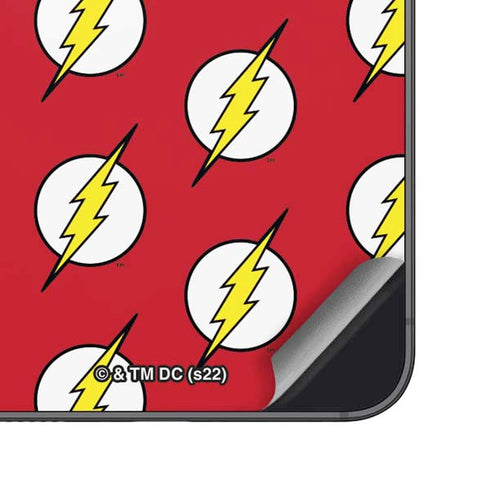 DC Comics The Flash Logo Pattern Galaxy S25 Skin
