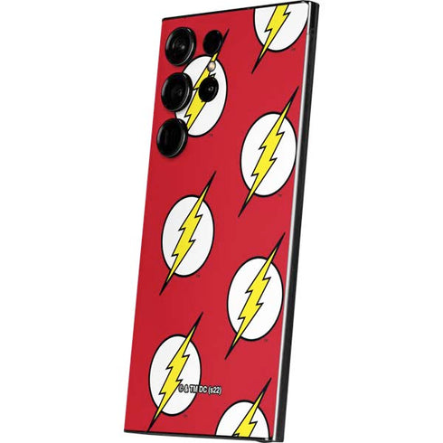 DC Comics The Flash Logo Pattern Galaxy S25 Ultra Skin
