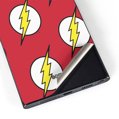 DC Comics The Flash Logo Pattern Galaxy S25 Ultra Skin