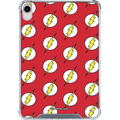 DC Comics The Flash Logo Pattern iPad 11th Gen (2025) Clear Case