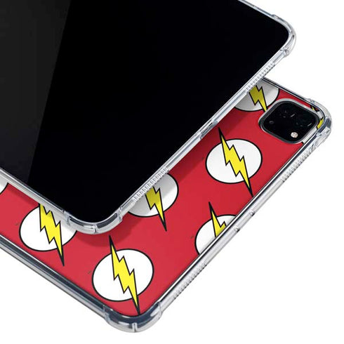 DC Comics The Flash Logo Pattern iPad Pro 11in (2024) Clear Case