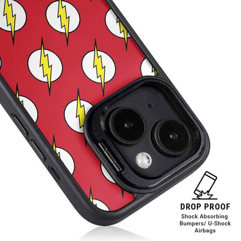DC Comics The Flash Logo Pattern iPhone 13 Kickstand Case
