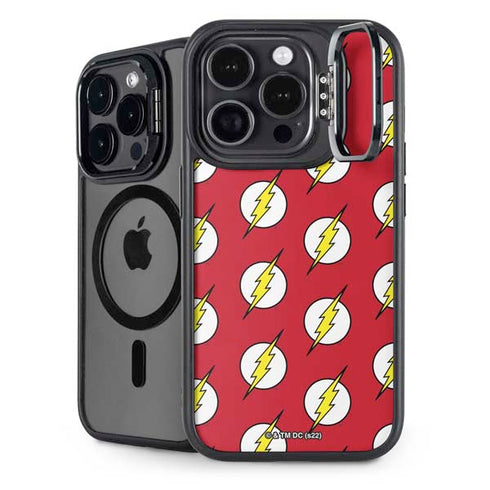 DC Comics The Flash Logo Pattern iPhone 13 Pro Max Kickstand Case