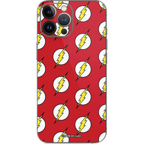 DC Comics The Flash Logo Pattern iPhone 15 Pro Max Skin