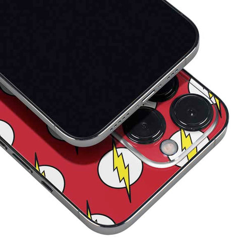 DC Comics The Flash Logo Pattern iPhone 15 Pro Max Skin