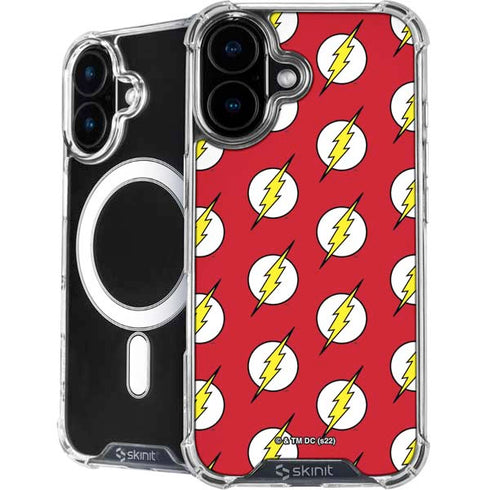 DC Comics The Flash Logo Pattern iPhone 16 MagSafe Case