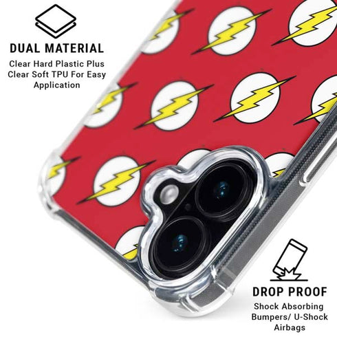 DC Comics The Flash Logo Pattern iPhone 16 MagSafe Case