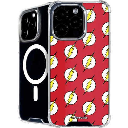 DC Comics The Flash Logo Pattern iPhone 16 Pro Max MagSafe Case