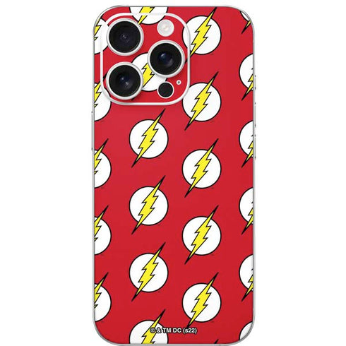 DC Comics The Flash Logo Pattern iPhone 16 Pro Skin