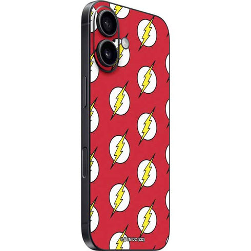 DC Comics The Flash Logo Pattern iPhone 16 Skin