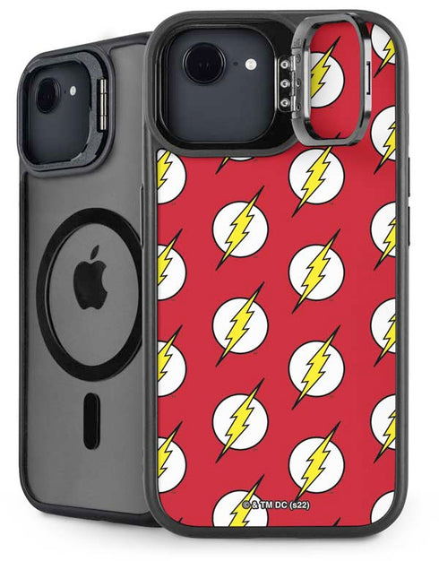 DC Comics The Flash Logo Pattern iPhone 16e Kickstand Case
