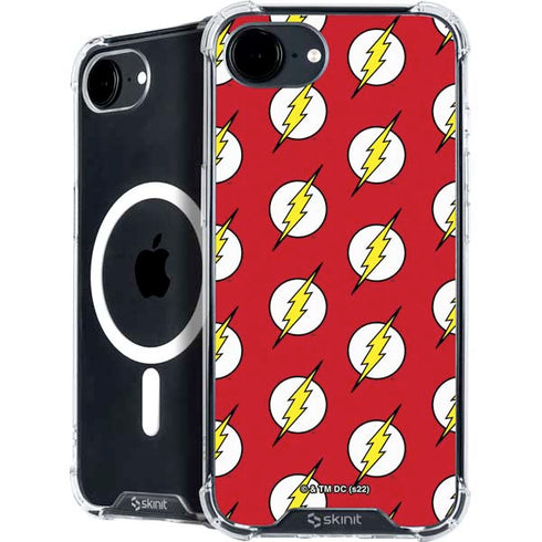 DC Comics The Flash Logo Pattern iPhone 16e MagSafe Case