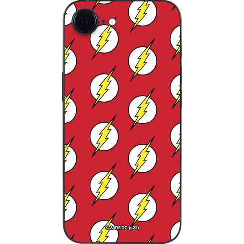 DC Comics The Flash Logo Pattern iPhone 16e Skin