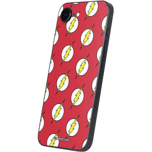 DC Comics The Flash Logo Pattern iPhone 16e Skin