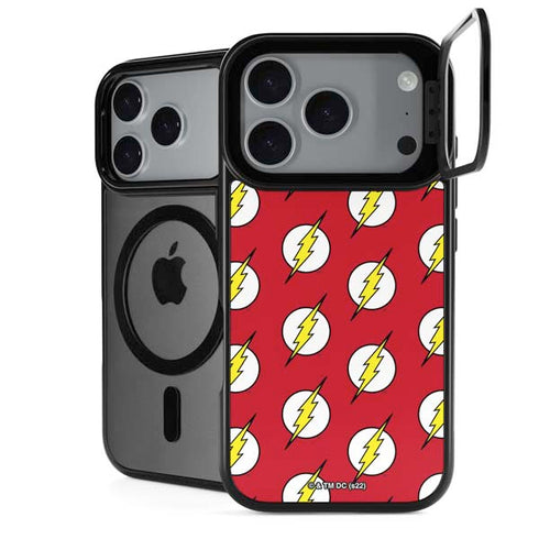 DC Comics The Flash Logo Pattern iPhone 18 Pro Kickstand Case