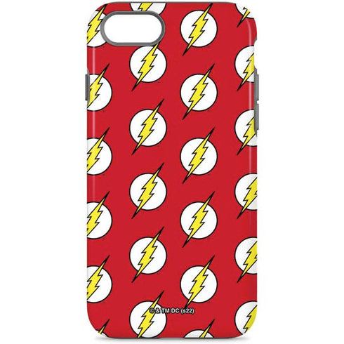 DC Comics The Flash Logo Pattern iPhone Cases