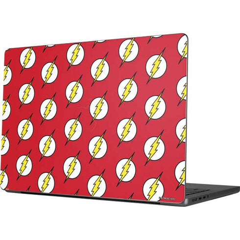DC Comics The Flash Logo Pattern Apple MacBook Pro 14-inch Skin