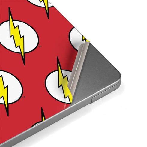 DC Comics The Flash Logo Pattern Apple MacBook Pro 14-inch Skin