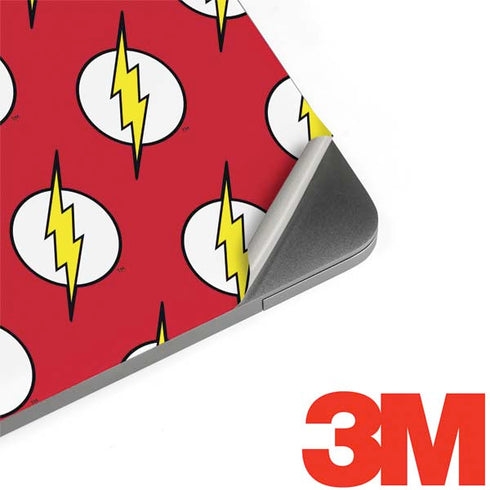 DC Comics The Flash Logo Pattern MacBook Skins