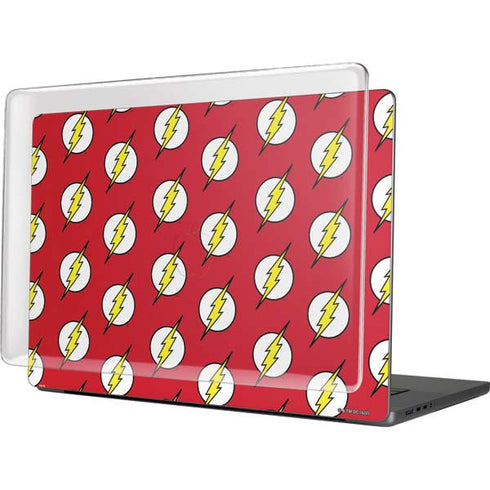 DC Comics The Flash Logo Pattern MacBook Cases