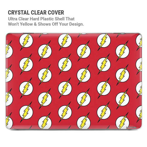 DC Comics The Flash Logo Pattern MacBook Cases