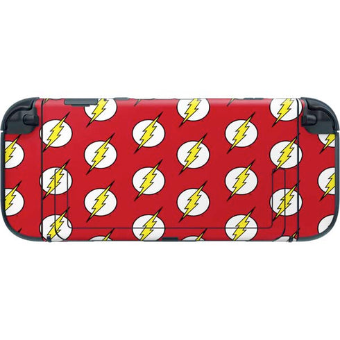 DC Comics The Flash Logo Pattern Nintendo Switch 2 (2025) with Joy-Con Skin