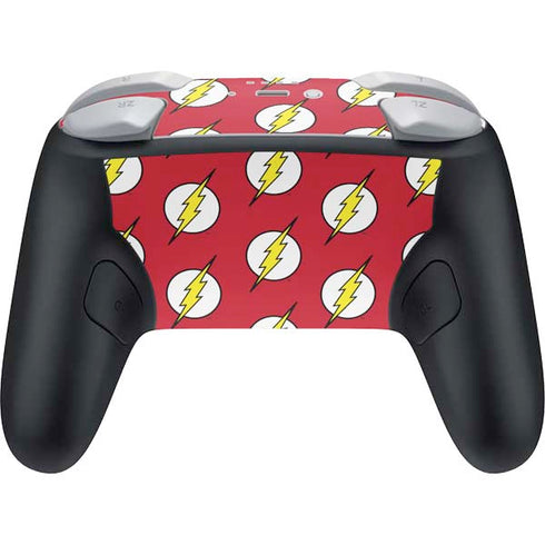DC Comics The Flash Logo Pattern Nintendo Switch 2 (2025) Pro Controller Skin