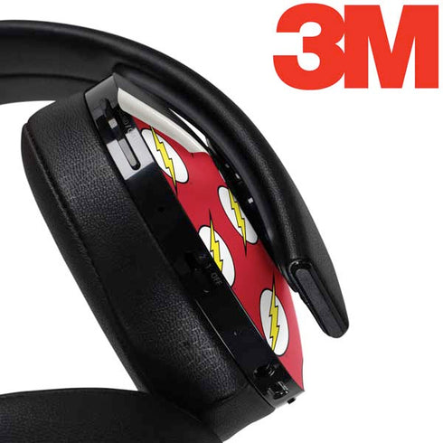 DC Comics The Flash Logo Pattern PlayStation 4 Gold Wireless Headset Skin