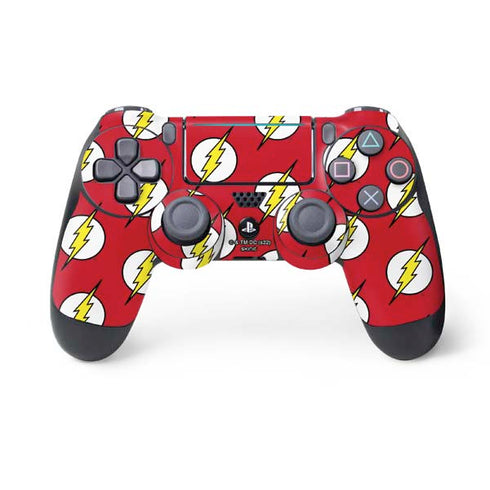 DC Comics The Flash Logo Pattern PlayStation PS4 Skins