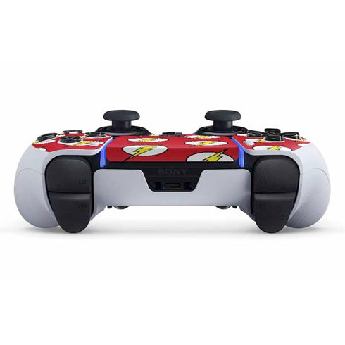 DC Comics The Flash Logo Pattern PS5 DualSense Edge Pro Controller Skin