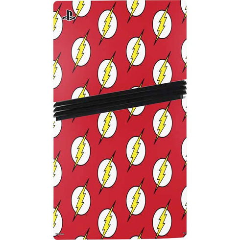 DC Comics The Flash Logo Pattern PS5 Pro Bundle Skin