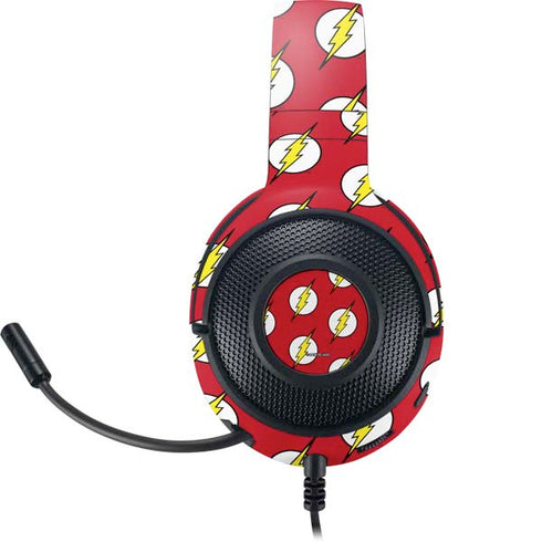 DC Comics The Flash Logo Pattern Razer Kraken X Skin