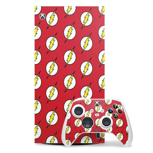 DC Comics The Flash Logo Pattern Xbox Series X Skins