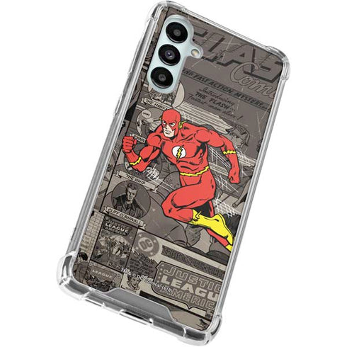 DC Comics Flash Mixed Media Galaxy A16 5G Clear Case