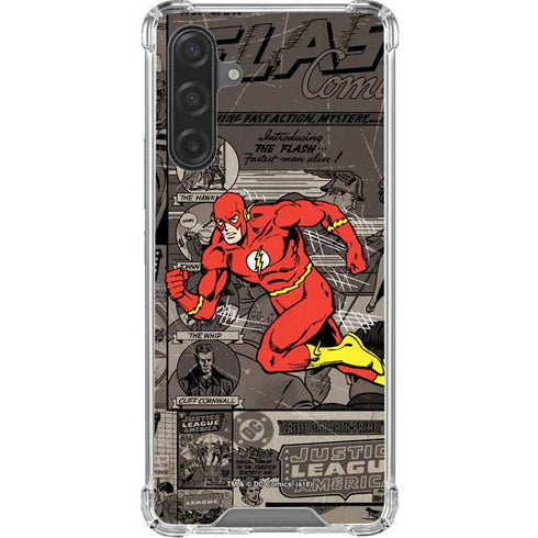 DC Comics Flash Mixed Media Galaxy A17 Clear Case