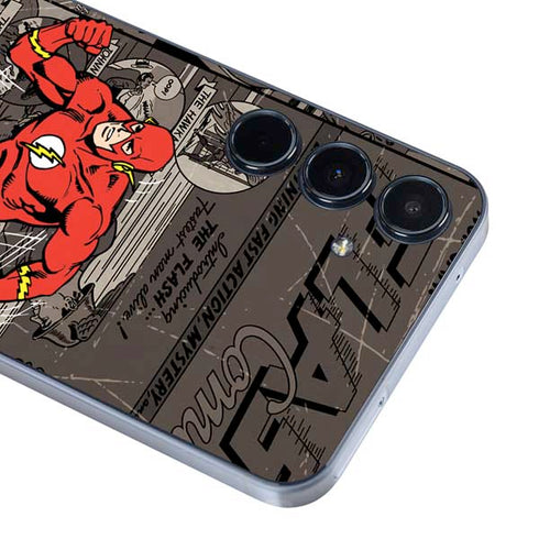 DC Comics Flash Mixed Media Galaxy A55 5G Skin