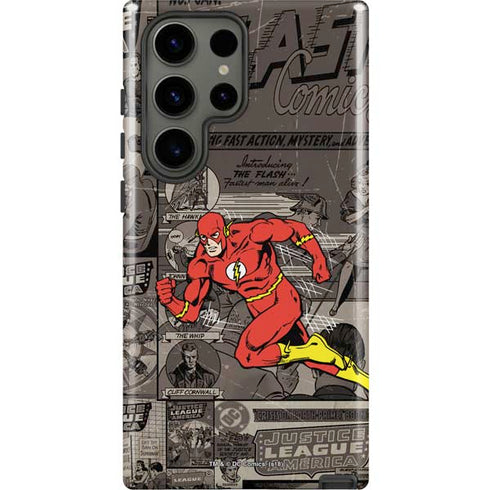 DC Comics Flash Mixed Media Galaxy S23 Ultra Pro Case