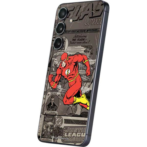 DC Comics Flash Mixed Media Galaxy S25 Skin