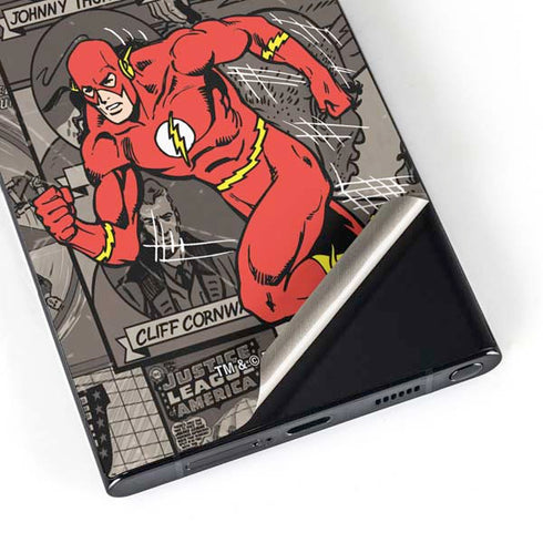 DC Comics Flash Mixed Media Galaxy S24 Ultra Skin