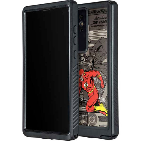 DC Comics Flash Mixed Media Galaxy S24 Ultra Waterproof Case