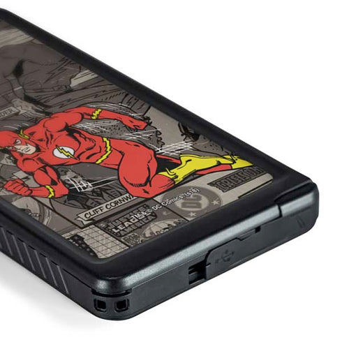 DC Comics Flash Mixed Media Galaxy S24 Ultra Waterproof Case